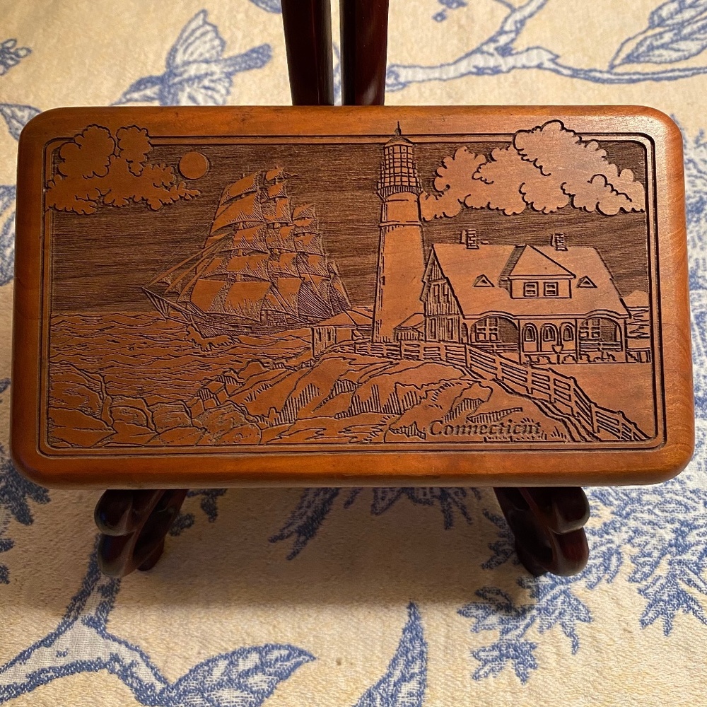 Connecticut Cherry Wood Jewelry Box